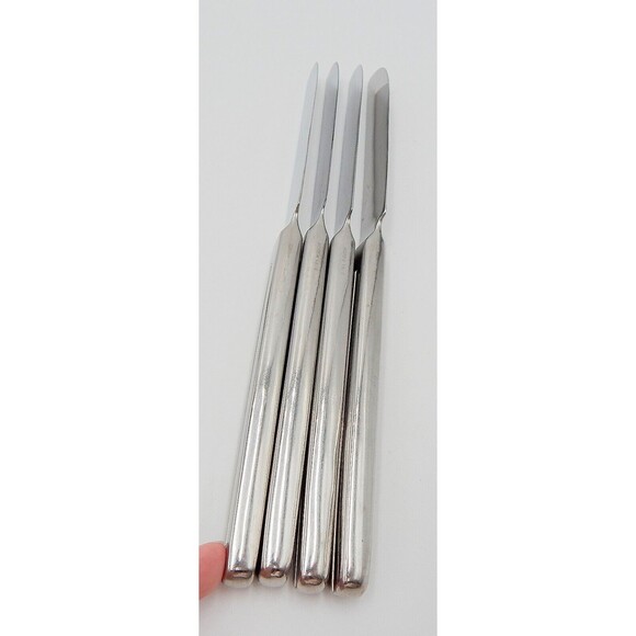 Retroneu INFINITE Stainless Dinner Knives Serrated 18/8 Korea Glossy Flatware S4 - Picture 7 of 9